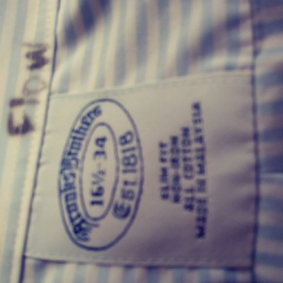 Brooks Brothers SZ 16.5/34 $25 + free gift - Picture 5 of 6